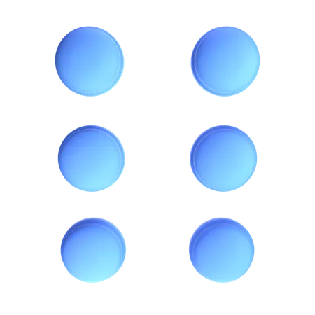 Draggable Dots  3D Icon
