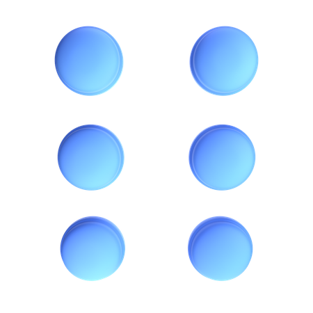 Draggable Dots  3D Icon