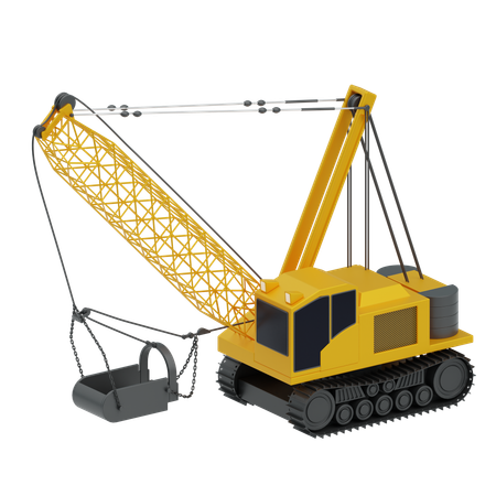 Dragline excavator  3D Icon