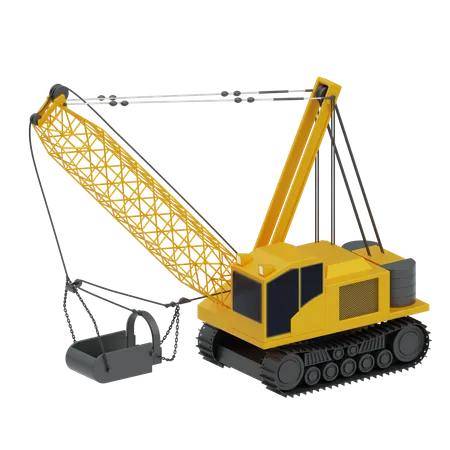 Dragline excavator  3D Icon