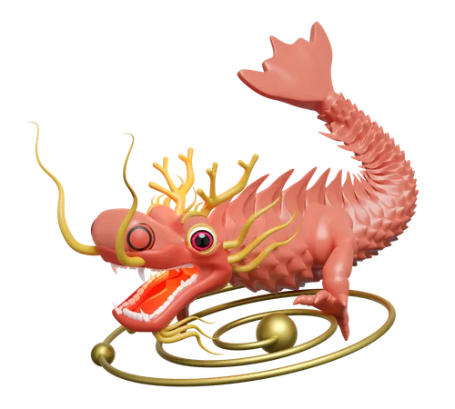 3 D Chinese New Year 2024 Capricorn Isolated 3 D Render Illustration 3D Icon