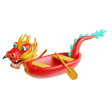 Dragon Boat  3D Icon