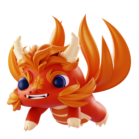 드래곤 캐릭터  3D Icon