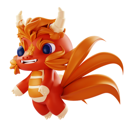 드래곤 캐릭터  3D Icon