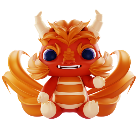드래곤 캐릭터  3D Icon