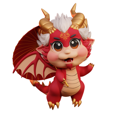 Dragon Chino  3D Illustration