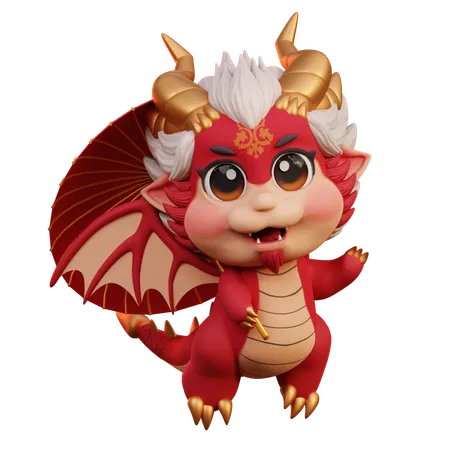 Dragon Chino  3D Illustration