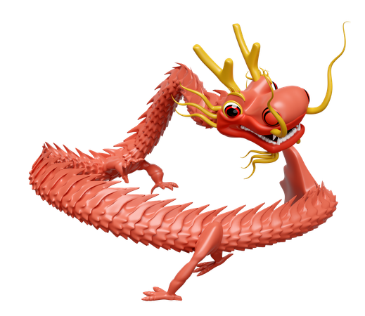 Dragon chinois  3D Icon