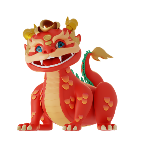 Dragon chinois  3D Icon