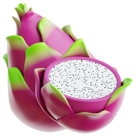 Dragon Fruit  3D Icon