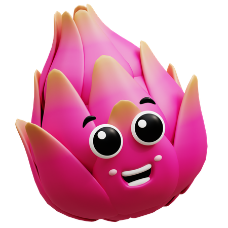 Dragon Fruit  3D Icon