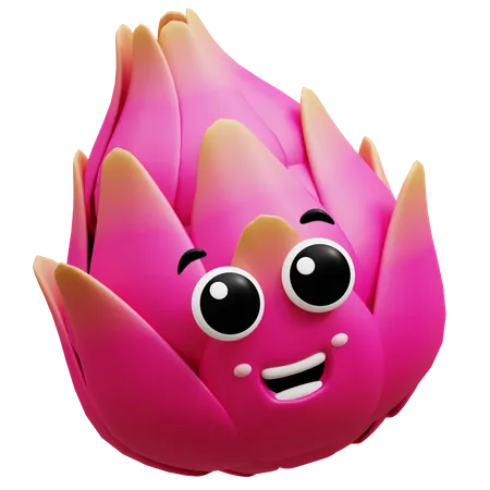 Dragon Fruit  3D Icon