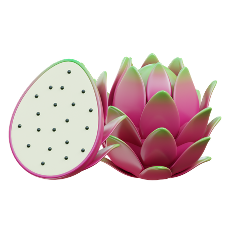 Dragon Fruit  3D Icon