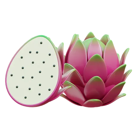 Dragon Fruit  3D Icon