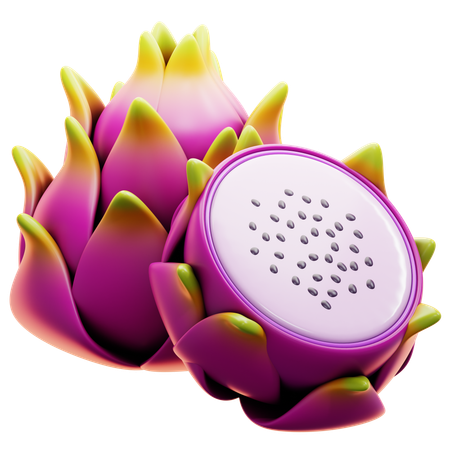 Dragon Fruit  3D Icon