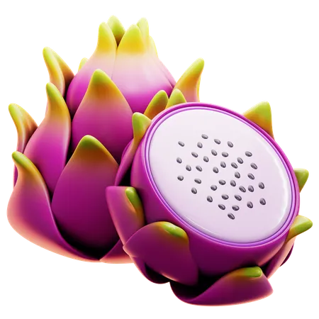 Dragon Fruit  3D Icon