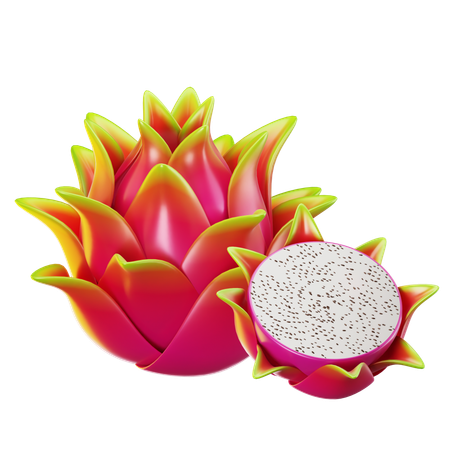 Dragon Fruit  3D Icon