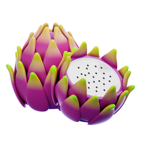 Dragon Fruit  3D Icon