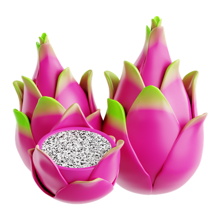 Dragon Fruit  3D Icon