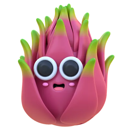 Dragon Fruit  3D Icon