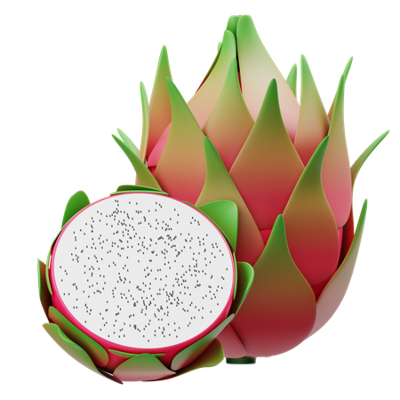 Dragon Fruit  3D Icon