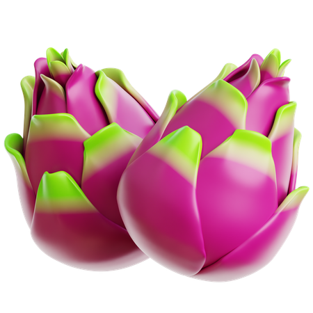 Dragon Fruit  3D Icon