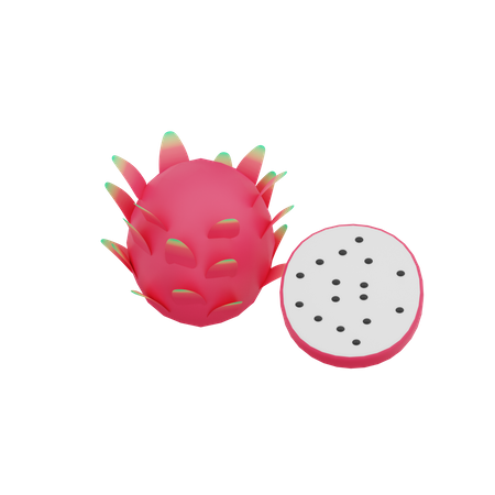 Dragon Fruit  3D Illustration