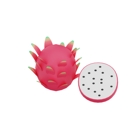 Dragon Fruit 3D Illustration