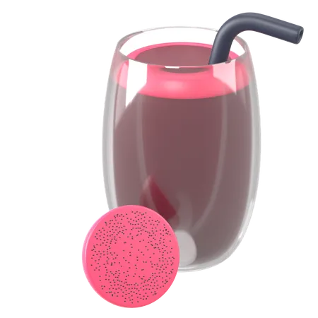 Dragon Fruit Juice  3D Icon