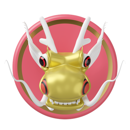 龍の頭  3D Icon