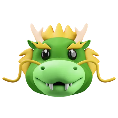 Dragon Head Emoji  3D Icon