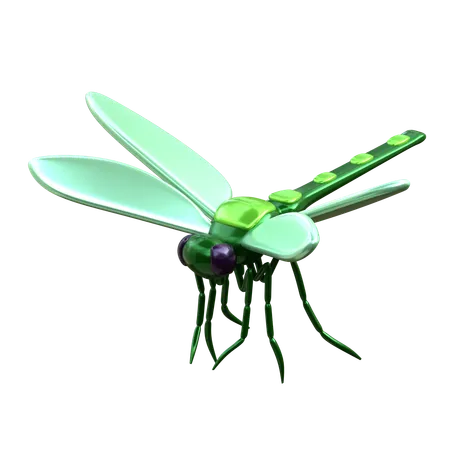 Dragonfly 3 D Insect Illustration 3D Icon