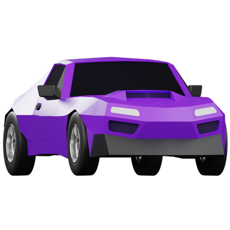 Dragster Car  3D Icon