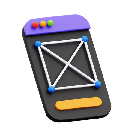 Drahtgitter  3D Icon