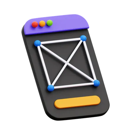 Drahtgitter  3D Icon