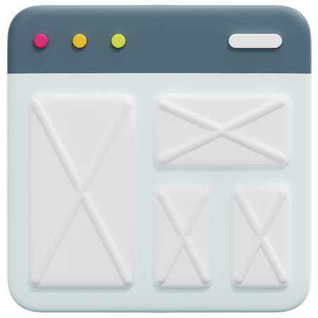 Drahtgitter  3D Icon