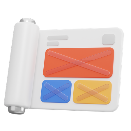 Drahtgitter  3D Icon