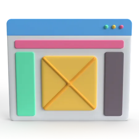 Drahtgitter  3D Icon