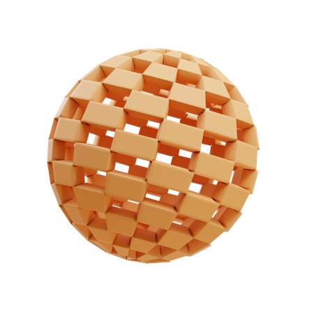 Drahtgitterkugel  3D Icon