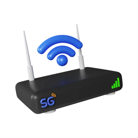 WLAN-Router  3D Icon