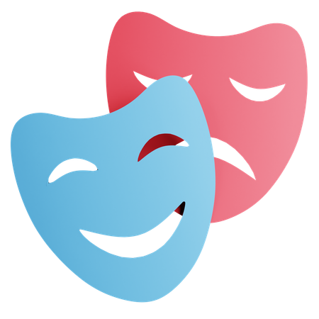 Drama  3D Icon