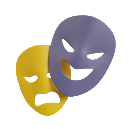 Drama  3D Icon