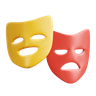 comedy theatre mask emoji 3d