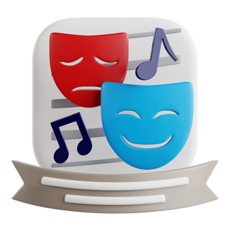 Drama Club  3D Icon