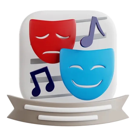 Drama Club  3D Icon