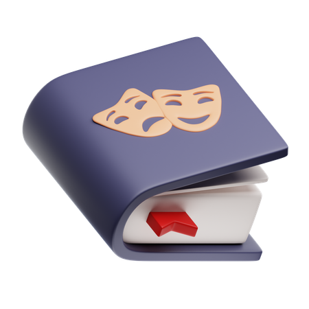 Livro de drama  3D Icon