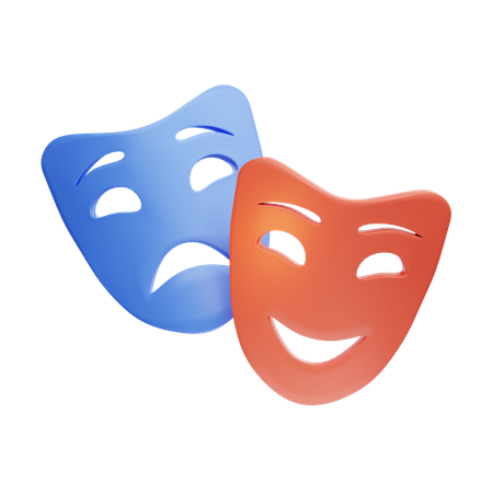 Drama Masks  3D Icon