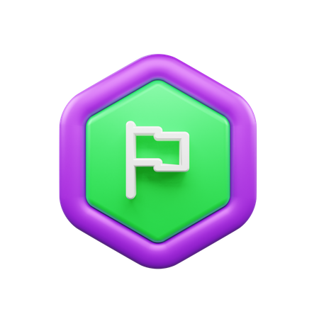 Drapeau  3D Icon