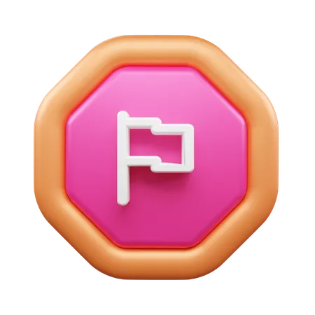 Drapeau  3D Icon