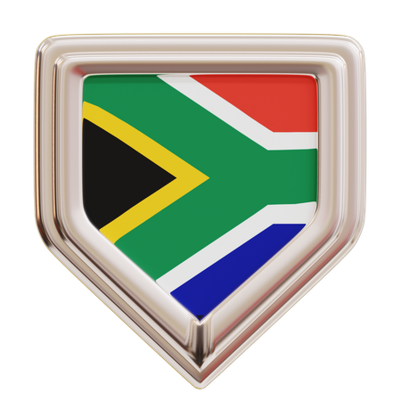Drapeau de l'Afrique du Sud  3D Icon